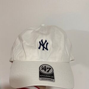 47 Brand White Adjustable Cap